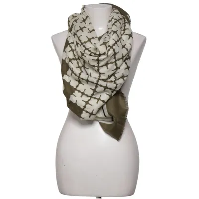 Shawl (Green, Beige) from By Malene Birger