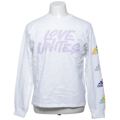 Langærmet t-shirt (Hvid, Flerfarvet) fra Adidas Bomuld