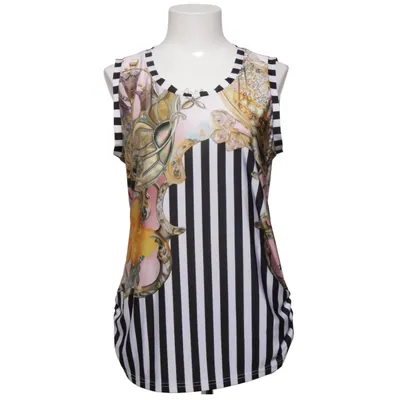 Tanktop (Zwart, Wit, Meerkleurig) van Exquiss's Elastaan, Polyester