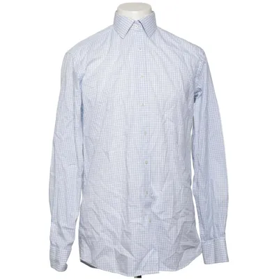 Shirt (Blue, White) from Eterna Cotton