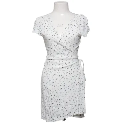 Slå-om-kjole (Hvid, Blå) fra Brandy Melville Viscose