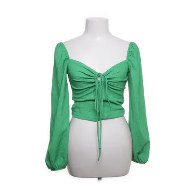 Crop top (Groen) van Monki Elastaan, Polyester