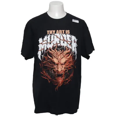 T-shirt (Sort, Flerfarvet) fra Gildan Bomuld