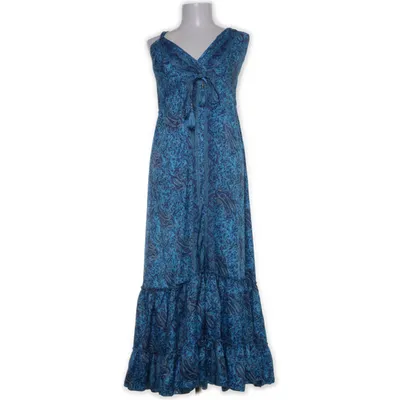 Maxi jurk (Blauw, Meerkleurig) van Boho Babes Zijde, Viscose