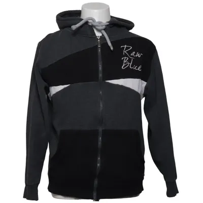 Hættetrøje (Grå, Sort, Hvid) fra Raw Blue Bomuld, Polyester
