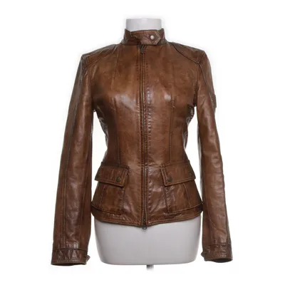Leather jacket (Brown) from Belstaff Cotton, Leather