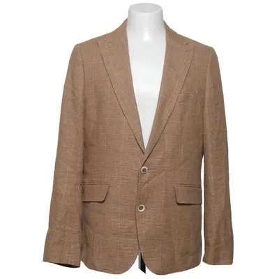 Blazer (Beige) fra Gianni Feraud Bomuld, Linned, Polyester