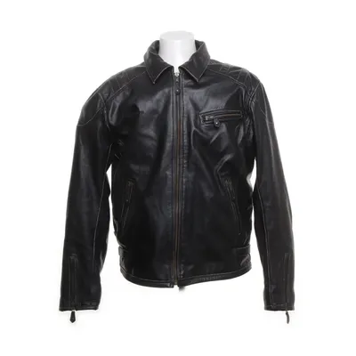 Läderjacka (Svart) från Halvarssons Polyester, Skinn