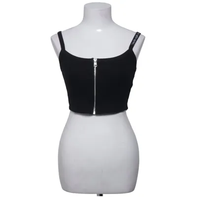 Crop top (Zwart) van Calvin Klein Jeans Katoen, Elastaan
