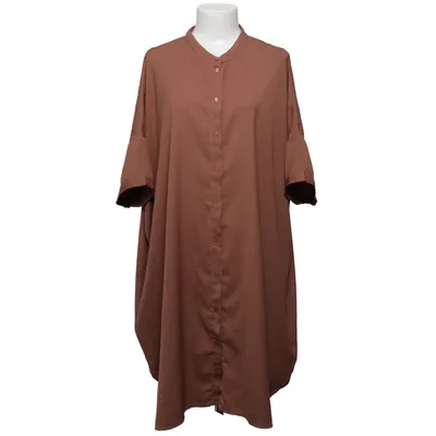 Skjortklänning (Brun) från Lager 157 Polyester