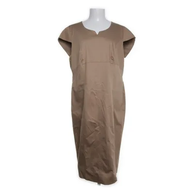 Jurk (Beige) van Marina Rinaldi Acetaat, Katoen, Elastaan, Polyester