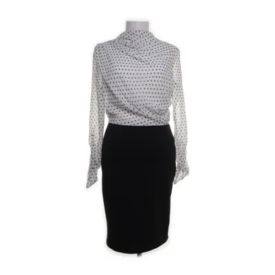 Klänning (Vit, Svart) från La Redoute Polyester, Viskos, Elastan