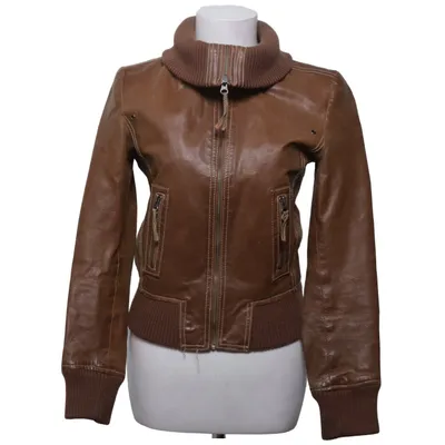 Leren jack (Bruin) van Kaos by Auluna Leer, Polyester