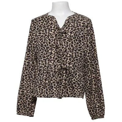 Blus (Beige, Svart) från KappAhl Elastan, Polyester