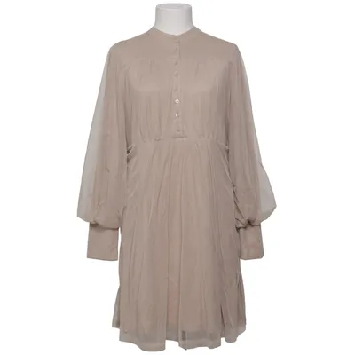 Dress (Beige) from Plain Vanilla Polyester, Viscose