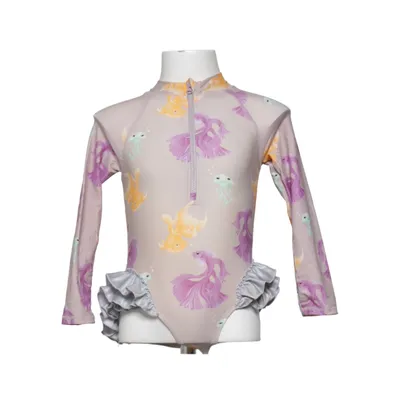Maillot de bain une pièce (Violet, Multicolore) de Rikiki Élasthane, Polyamide, Polyester