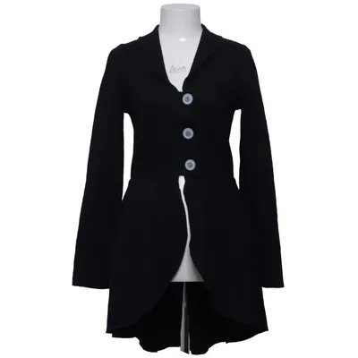 Cardigan (Zwart) van Gobidust Merinowol