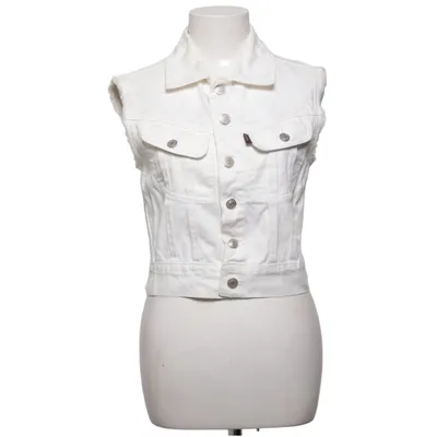 Denim vest (White) from Girls Casual Wear Cotton