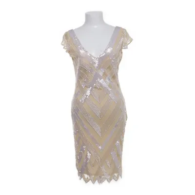 Cocktailklänning (Beige, Silverfärgad) från Swing Polyamid