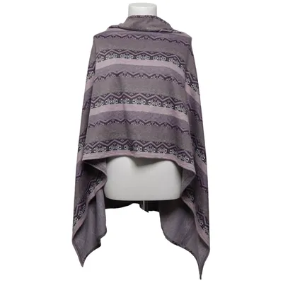 Poncho (Violet, Multicolore) de Torstai Élasthane, Polyester, Viscose