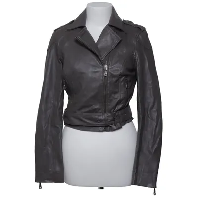 Veste de motard (Gris) de Zoul Cuir, Polyester