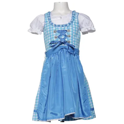 Dirndl (Blå, Hvid) fra Country Life Bomuld, Polyester