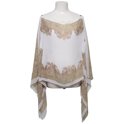 Poncho (Beige, Vit, Flerfärgad) från Modes Stockholm