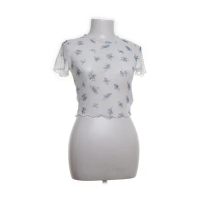 Top (White, Blue) from House Brand Polyester, Elastane