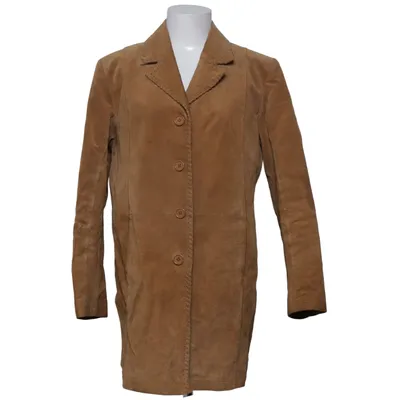 Veste longue en cuir (Marron) de Joy Cuir, Polyester