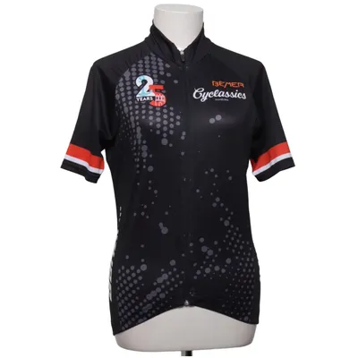 Bicycle shirt (Black, Red, Gray) from Santini Elastane, Polyester