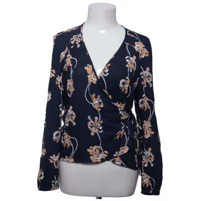 Wrap blouse (Blue, Brown, White) from Rodebjer Viscose