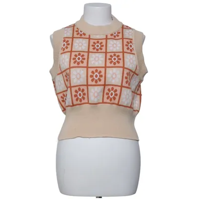 Pull sans manches (Beige, Orange, Blanc) de Daisy Street Polyester