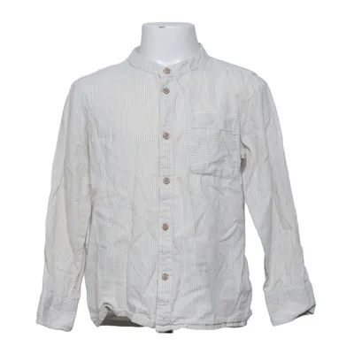 Shirt (Beige, Wit) van Lindex Kids Katoen, Linnen