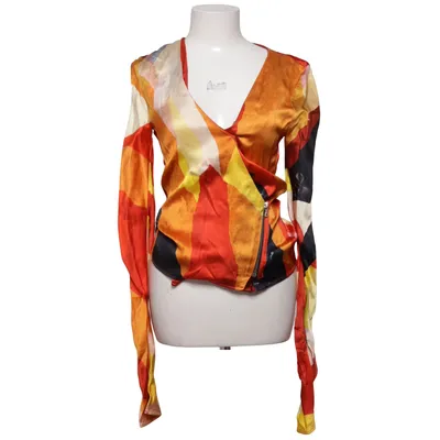 Blouse portefeuille (Rouge, Orange, Multicolore) de Acne Studios