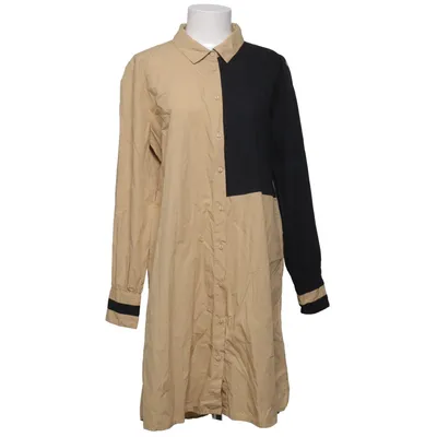 Skjortekjole (Beige, Sort) fra Culture Bomuld