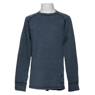 Haut thermique (Bleu) de Merino Laine de mouton, Polyamide
