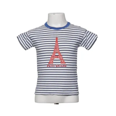 T-shirt (Wit, Blauw, Rood) van Petit Bateau Katoen