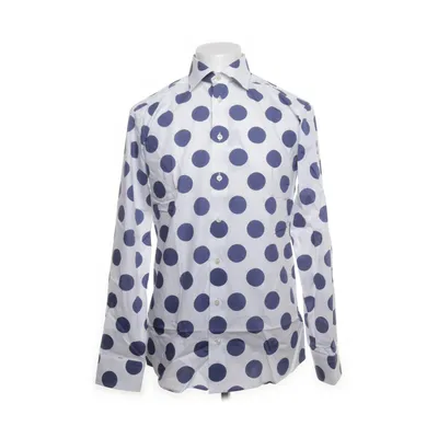 Shirt (Wit, Blauw) van Eton Katoen