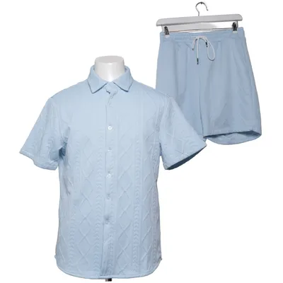 Set (Blauw) van Manfinity Polyester