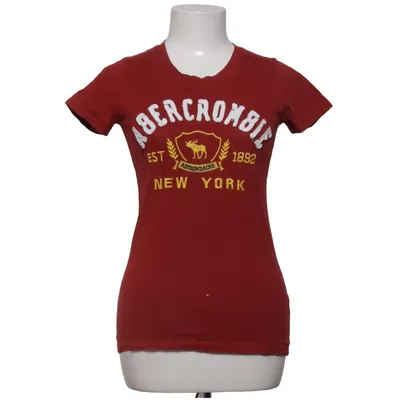 T-shirt (Rød) fra Abercrombie & Fitch Bomuld