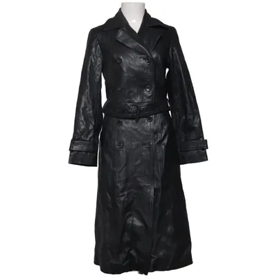 Leather coat (Black) from Hennes Collection