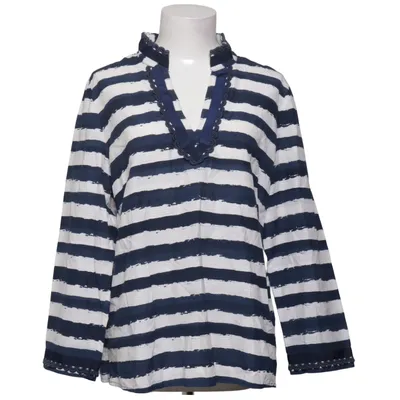 Bluse (Blå, Hvid) fra Vineyard Vines Bomuld, Silke