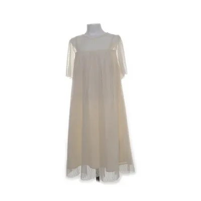 Robe (Beige) de Zara Coton, Élasthane, Polyester