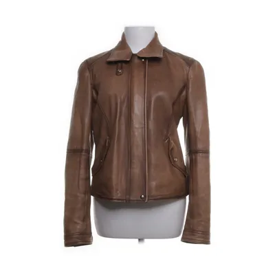 Læderjakke (Brun) fra Massimo Dutti Læder