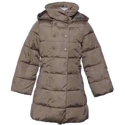 Down coat (Brown) from United Colors of Benetton Feather, Polyester