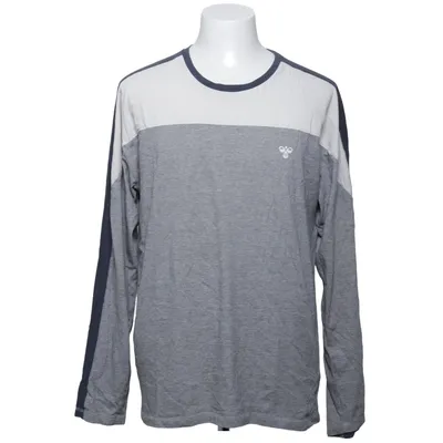 Lange mouwen shirt (Grijs, Blauw, Wit) van Hummel Katoen, Polyester