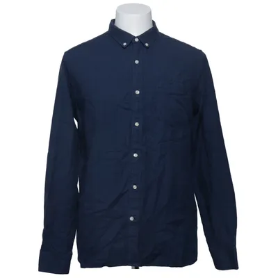 Overhemd (Blauw) van Knowledge Cotton Apparel Katoen, Lyocell