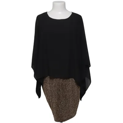 Kjole (Sort, Guld) fra Creme Fraiche Elastan, Polyester