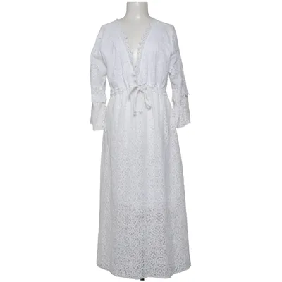 Maxi jurk (Wit) van Made in italy Katoen, Polyamide