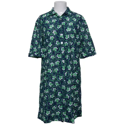 Robe chemise (Bleu, Vert, Blanc) de Vinetta